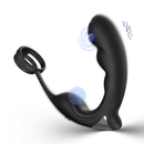 9 Speed Vibrating Prostate Massager Delayed Ejaculation Ring Anal Plug Vibrator With Remote Control - Lurevibe