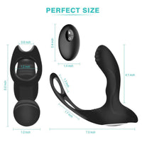 Prostate Massage Vibrator Anal Plug Wireless Control Delay Ejaculation Ring - Lurevibe