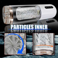 Lurevibe - 10-Frequency Rotating 10-Frequency Retractable Male Masturbator - Lurevibe
