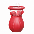 Lurevibe - Rose Romeo - 3in1 Rose Sex Toy with 2 Suction Cups, Adult Toys Female Clitoral Nipple Vibrators with 10 Licking Sucking Vibrating - Lurevibe
