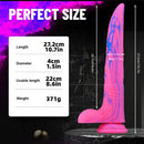 Deer Whip Colorful Big Sm Dildo With Suction Cup - Lurevibe