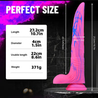 Deer Whip Colorful Big Sm Dildo With Suction Cup - Lurevibe