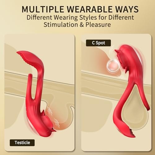 Lurevibe - Cock Ring with Rose Clitoral Stimulation - Lurevibe