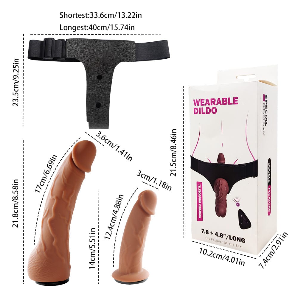 Yeain Wearable Double-headed Thrusting Dildo Vibrator For LGBT - Lurevibe
