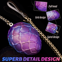 Textured Dragon Egg Silicone Anal Traction Plug