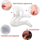 PVC Inflatable Female Half-body Toroso Transparent Model - Lurevibe