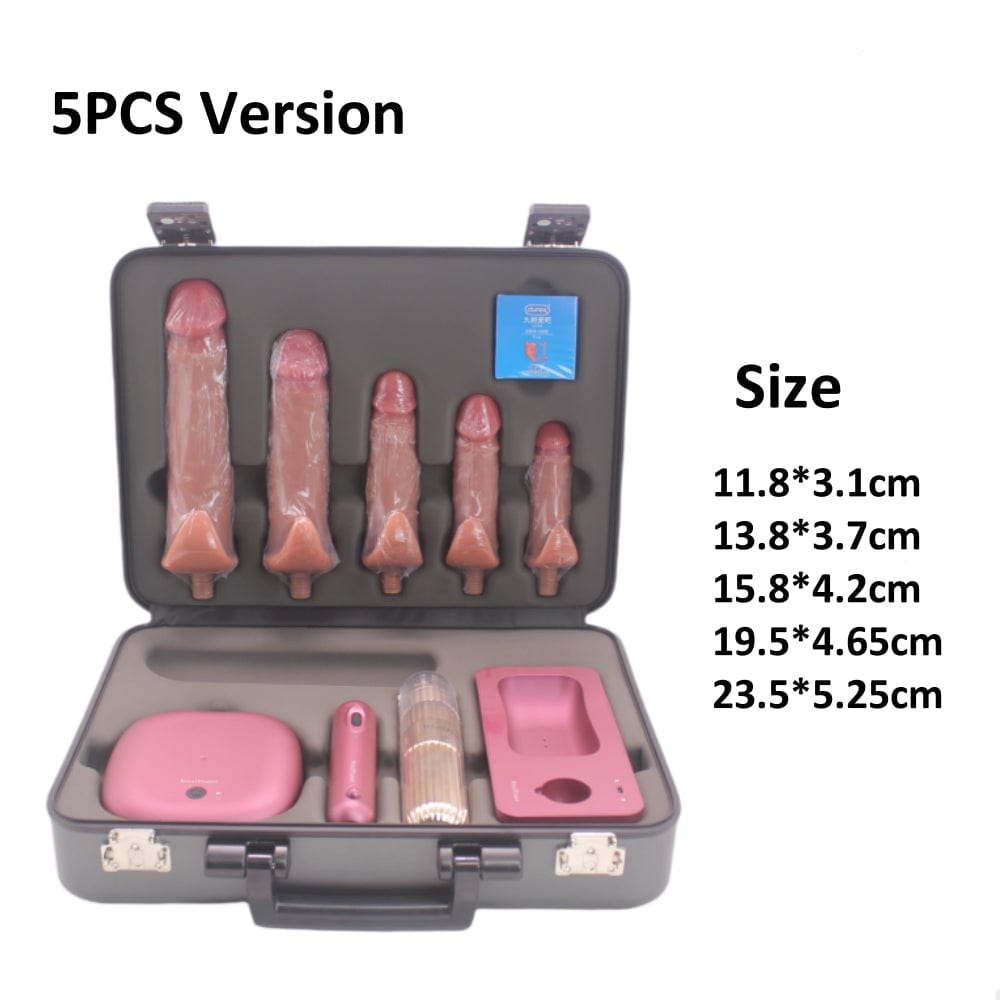 Auto Thrusting Vibration dildo Sex Machine Set With Storage Box