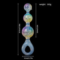 Aurora Spherical Graduated 3-Bead Anal Plug with Integrated Pull Ring - Lurevibe