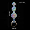 Aurora Peapod Graduated Anal Beads Plug with Metal Pull Ring - Lurevibe