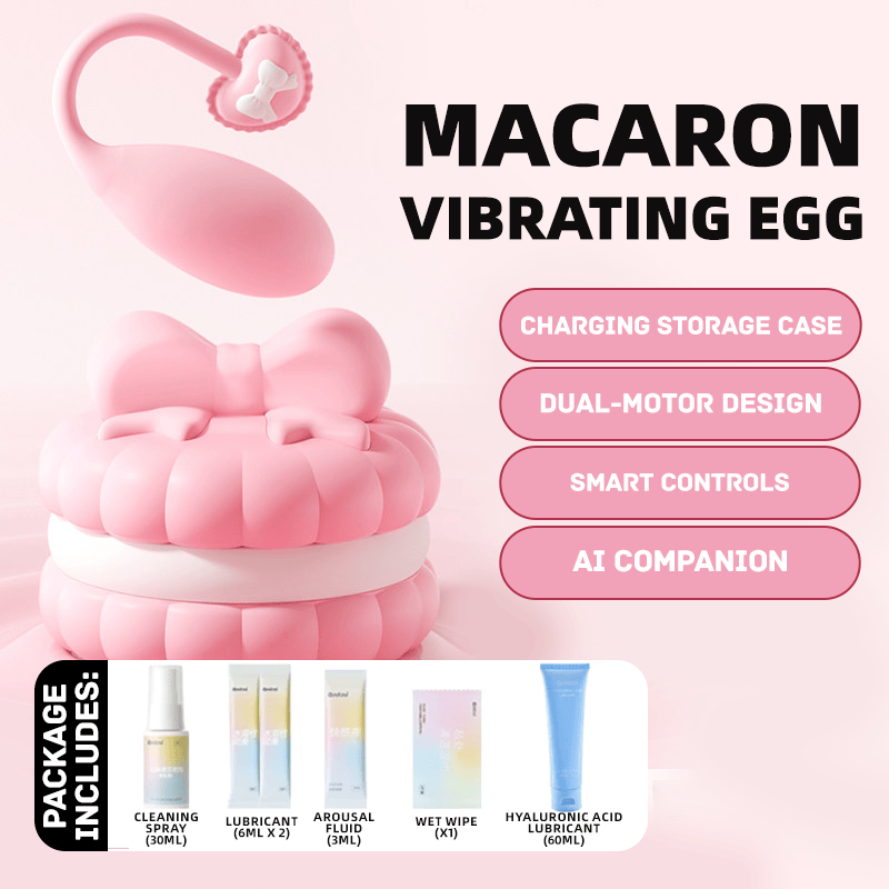 Pink Macaron 10 Modes Egg Vibrator - Lurevibe