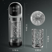 Night Elf 7 Rotation Suction Vacuum Pumps Masturbator Cup - Lurevibe