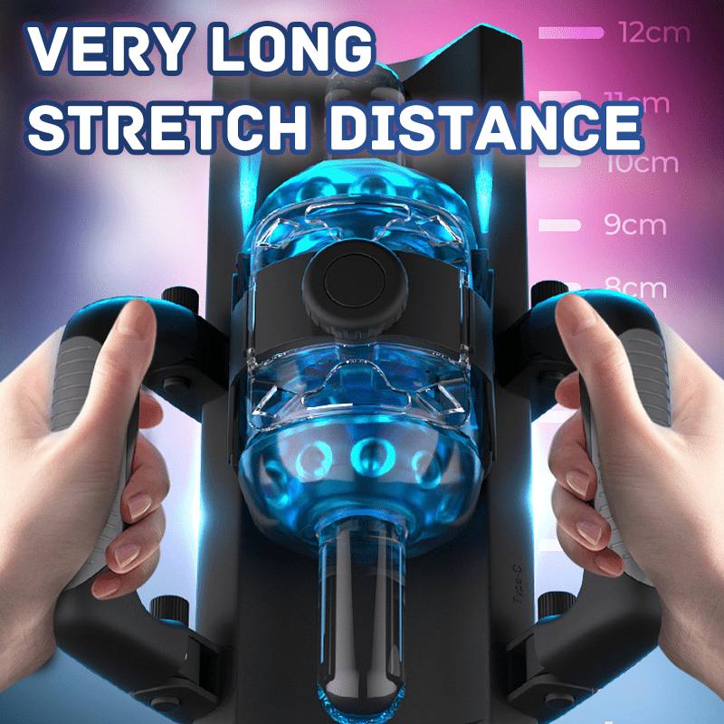 Thrusting Cannon King Mini 6-Segment Fixed-point Telescopic Male Masturbator - Lurevibe