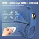 Lurevibe - Penis Vibrating Ring Cock 3 in 1 Massage Delayed Ejaculation Citoral Stimulator Flirt Masturbation - Lurevibe