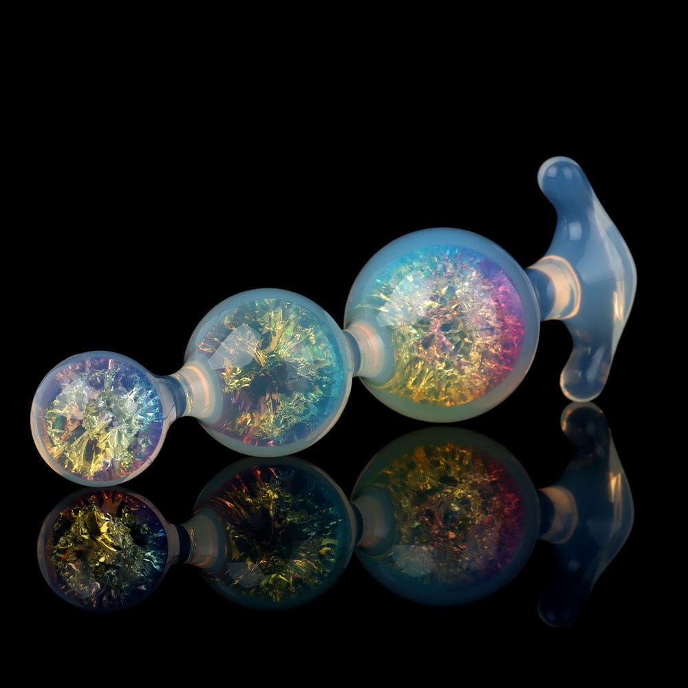 Aurora Spherical Graduated 3-Bead Anal Plug with Flanged Anchor Base - Lurevibe