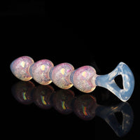 Iridescent Aurora Heart-Shaped Anal Bead Plug - Lurevibe