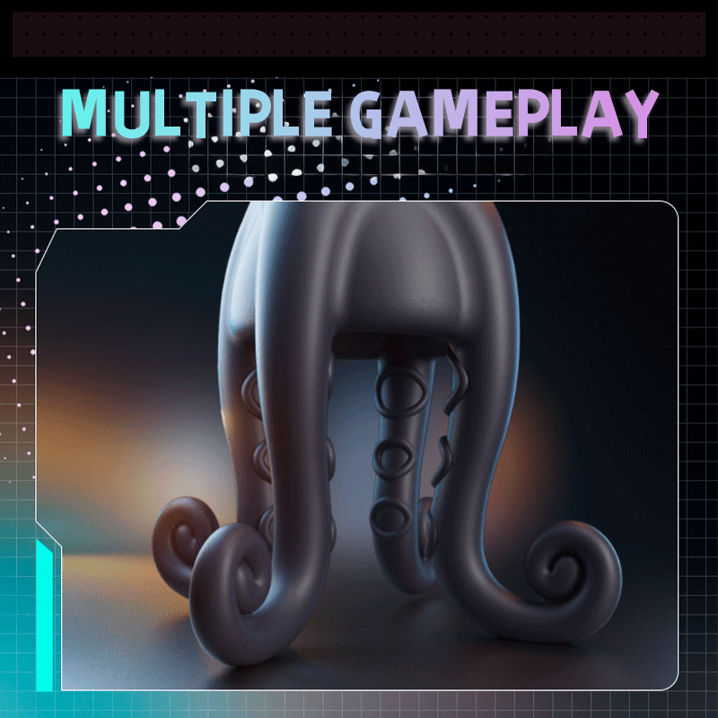 Penis Vibrator 10 Vibrating Modes with Barbel Tentacles Particles Octopus Male Sex Toys - Lurevibe