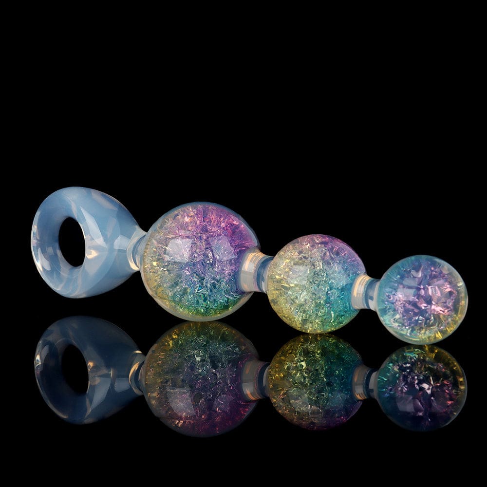 Aurora Spherical Graduated 3-Bead Anal Plug with Integrated Pull Ring - Lurevibe