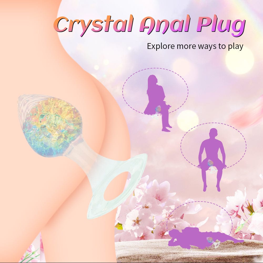 Love-shaped Crystal Wearable Butt Plug for Anal Sex