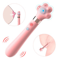 Cute Cat Paw 7 Flapping Clitoral G Spot Vibrator - Lurevibe