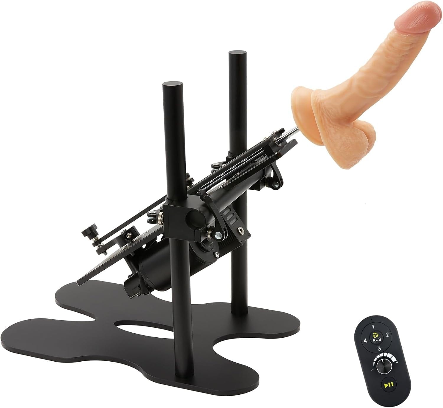 Automatic Sex Machine Gun Realistic Dildo 120W Powerful 360° Adjustable with 1 Remote Control - Lurevibe