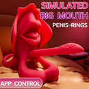 Realistic Mouth Biting Cock Ring Clitoral Stimulator For Couple Flirting - Lurevibe