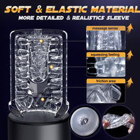 Dual Stimulation Thrusting and Rotating Vibrating Male Msturbation Toy - Lurevibe