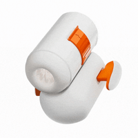 Lurevibe - USB Type-C Rechargeable Male Masturbator with Heating Function and 7-Frequency Telescopic Movements - Lurevibe