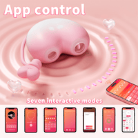 Peach Split Clitoral Sucker & G Spot Vibrating Egg