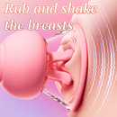 First Kiss 2 in 1 Kneading Nipple Clamps Breast Massager - Lurevibe