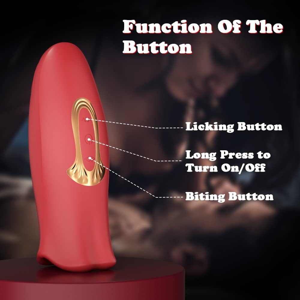 Rose Muncher 10 Biting & 10 Vibrating Modes Stimulate Nipple Clitoral Women Vibrator - Lurevibe