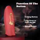 Rose Muncher 10 Biting & 10 Vibrating Modes Stimulate Nipple Clitoral Women Vibrator - Lurevibe