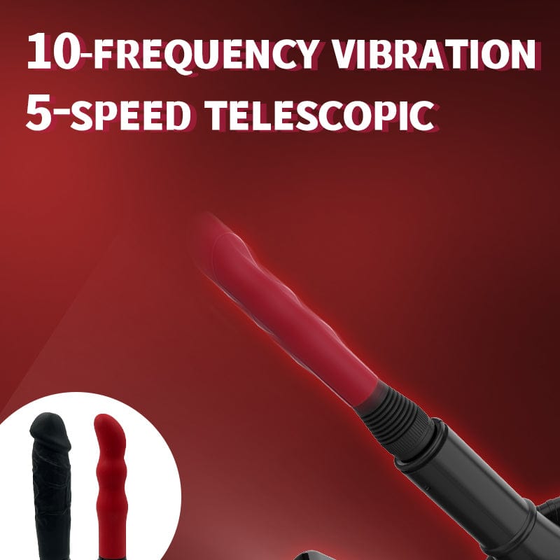 Cannon-shaped Thrusting Dildo Machine With Dildos & Remote Control - Lurevibe