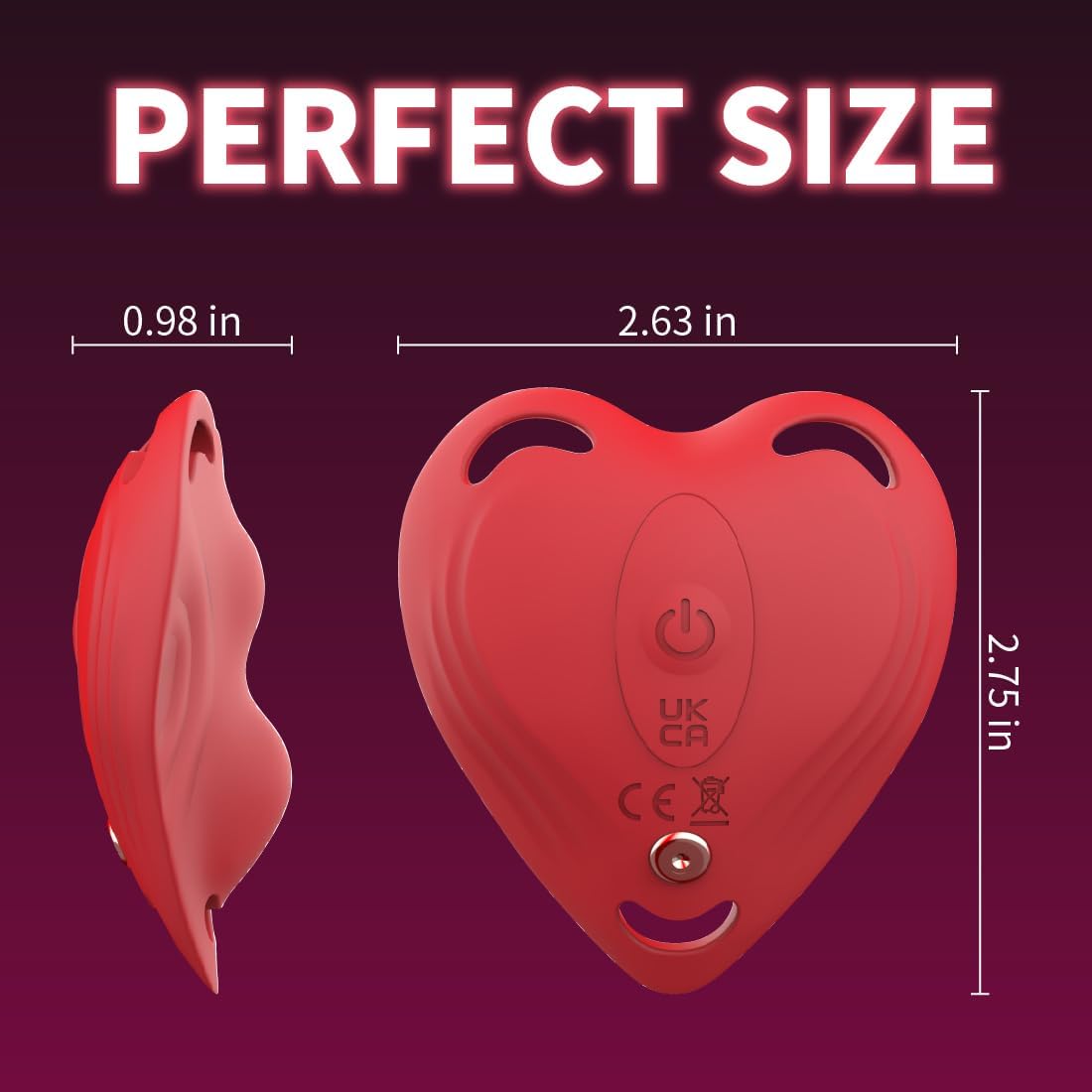 Heart - Shaped Wearable Vibrator Clitoral Stimulator