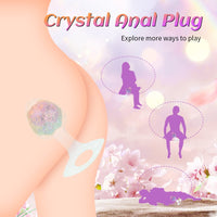Diamond Crystal Rainbow Wearable Butt Plug Anal Sex Toy - Lurevibe