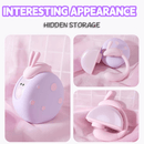 Moon Love Rabbit 2 in 1 Suction Egg Clitoral G Spot Vibrator Set - Lurevibe