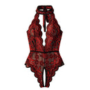 Open-End Lace-Free One-Piece Tights