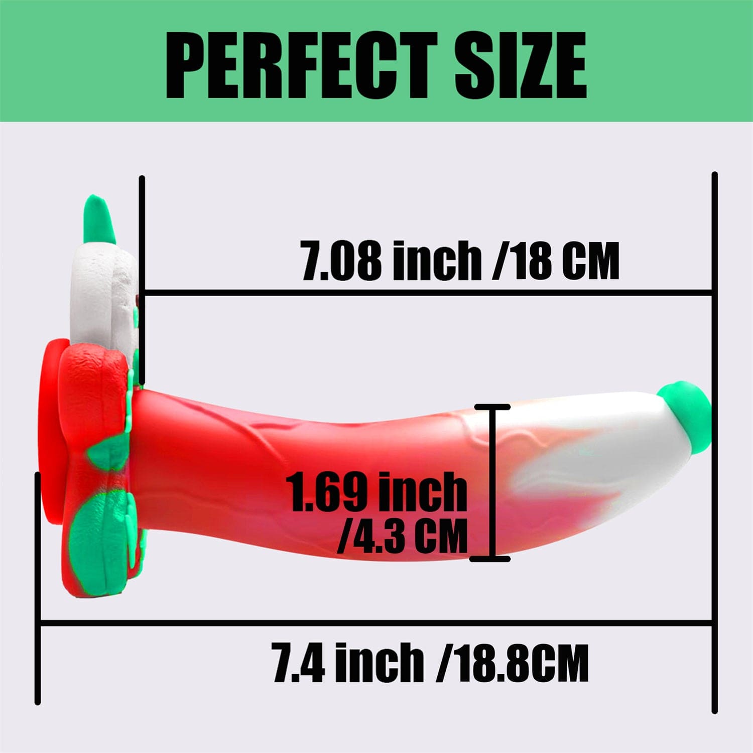 AIMITEX Gingerbread Man Dildo Suction Cup Manual Masturbator - Lurevibe