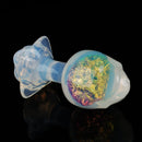 Aurora Rose Petal Crystal Silicone Anal Plug with Jeweled Base - Lurevibe