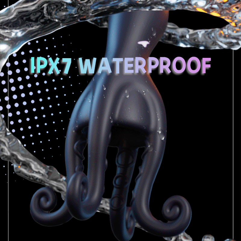 Penis Vibrator 10 Vibrating Modes with Barbel Tentacles Particles Octopus Male Sex Toys - Lurevibe