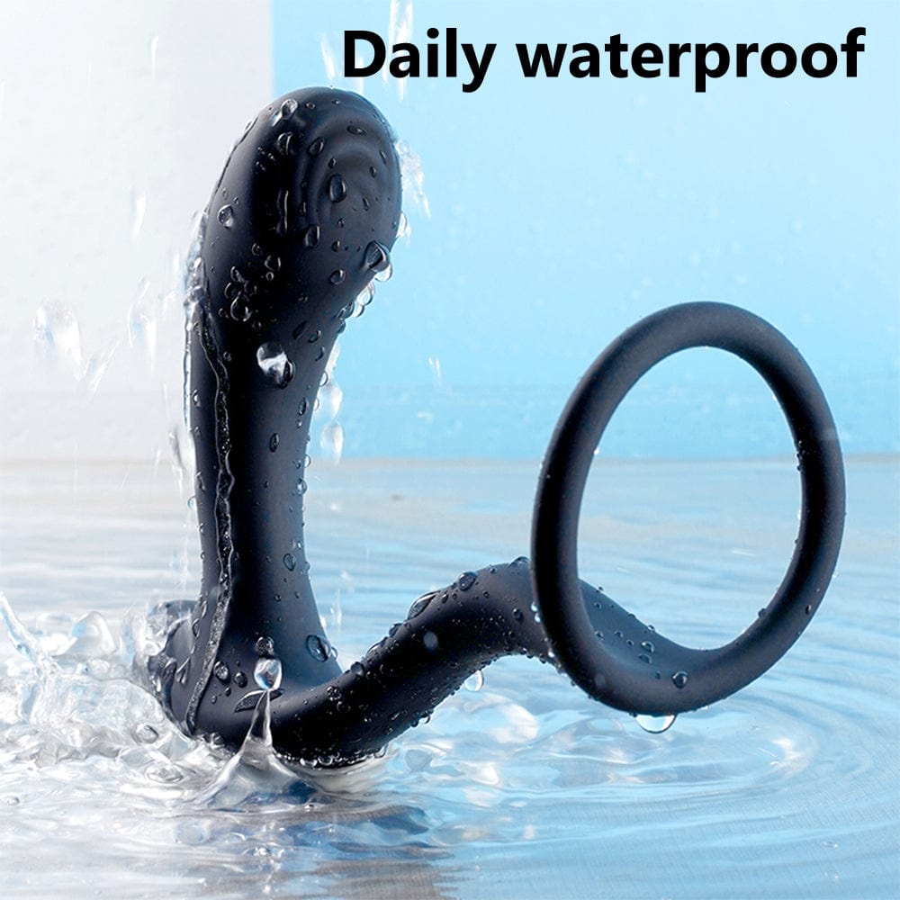 Greedy Finger Male Vibrating Clip Prostate Massager With Cock Ring - Lurevibe