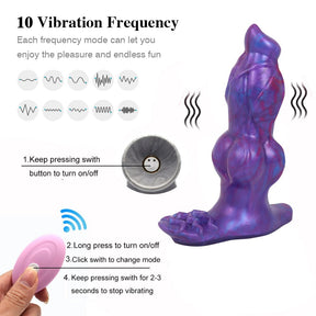 Remote Control Vibrating Dildo Clit Stimulate Anal Plug - Lurevibe