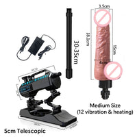 Fully Automatic Telescopic Dildo Machine Female Masturbator - Lurevibe
