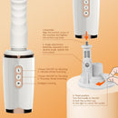 Honey 7 Thrusting Heating Sex Machine Vibrator with Sucker - Lurevibe