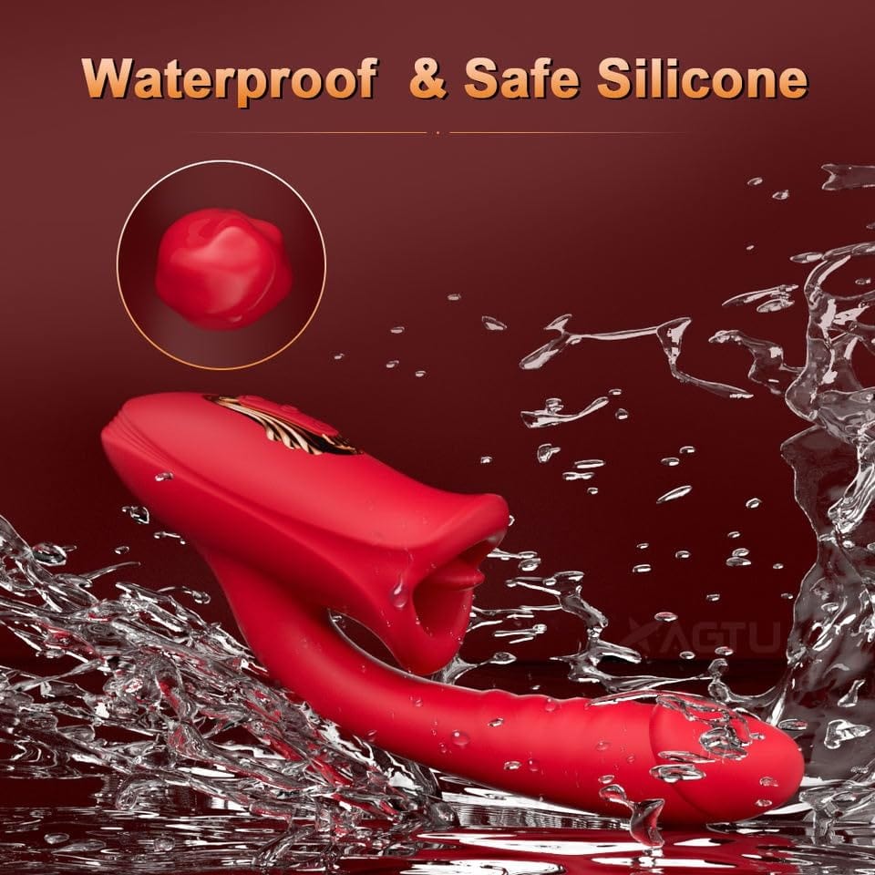 Lurevibe - Rose Muncher Bite Vibrator G Spot Clitoris Stimulator - Lurevibe