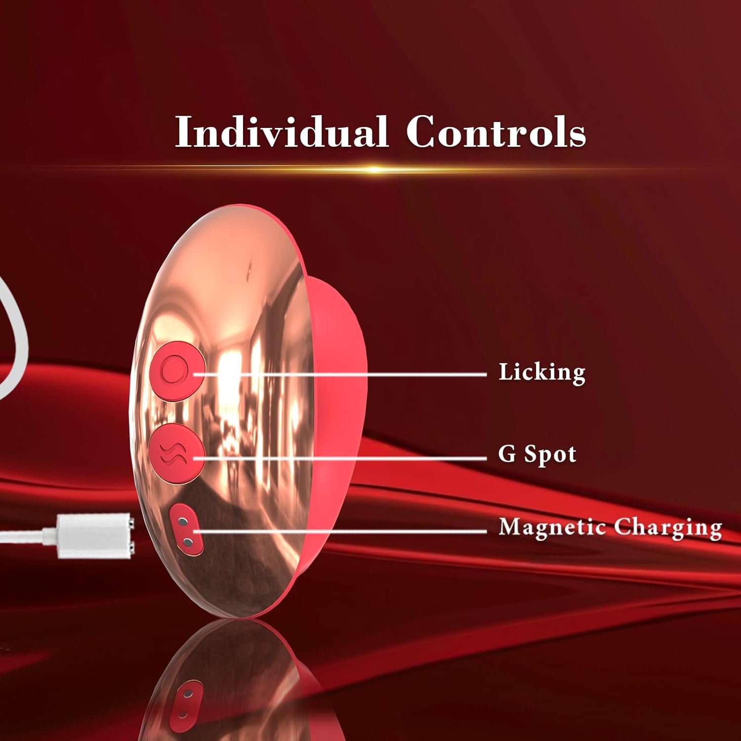Flirting Vibrating Egg Dual Function Stimulation Vibration Licking Clitoral Big mouth - Lurevibe