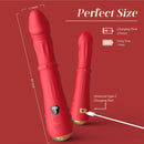 3 In 1 Steel Ball Sliding Heating Clitoral G-Spot Vibrators - Lurevibe