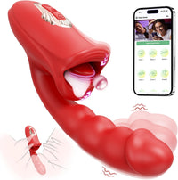 5-in-1 Rose Muncher G Spot Realistic Dildo Vibrator APP control for Women Sex Toys - Lurevibe