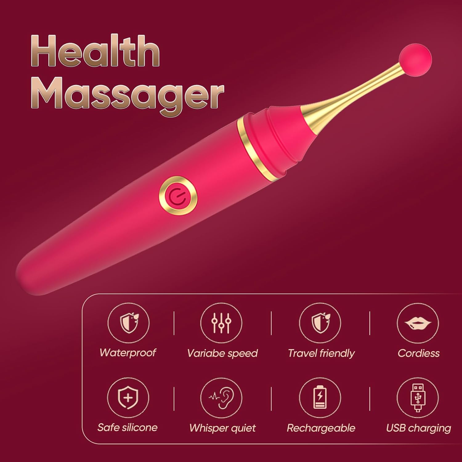 Pen Nipple Clit Stimulator G Spot Vibrator Sexual Pleasure Tools - Lurevibe