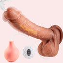 9'' Silicone Vibrating Squirting Dildo with Remote Control 7 Vibration Modes - Lurevibe