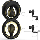 Vibrating Dual Cock Ring with Adjustable Beads - Lurevibe